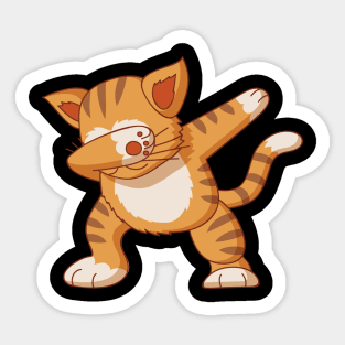 Cat Dabed Sticker